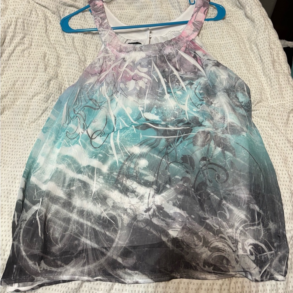 Women's Multicolor Sleeveless Top